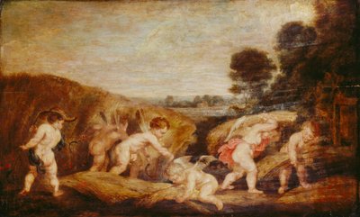 Cupids Harvesting by Peter Paul Rubens
